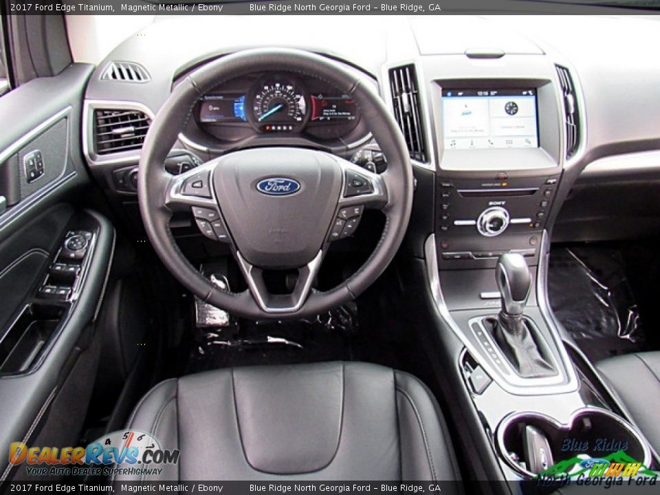 2017 Ford Edge Titanium Magnetic Metallic / Ebony Photo #24
