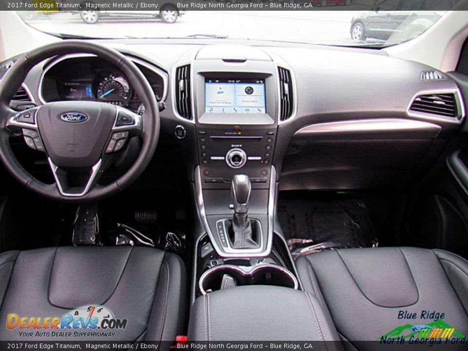 2017 Ford Edge Titanium Magnetic Metallic / Ebony Photo #25