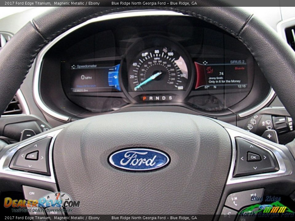 2017 Ford Edge Titanium Magnetic Metallic / Ebony Photo #26