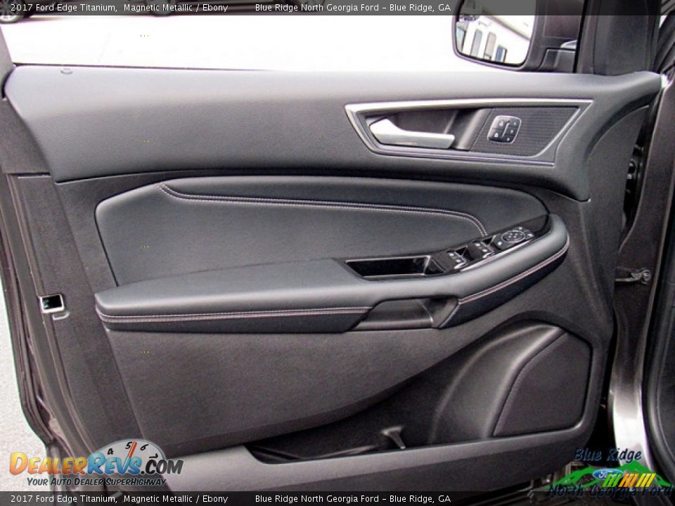 2017 Ford Edge Titanium Magnetic Metallic / Ebony Photo #28