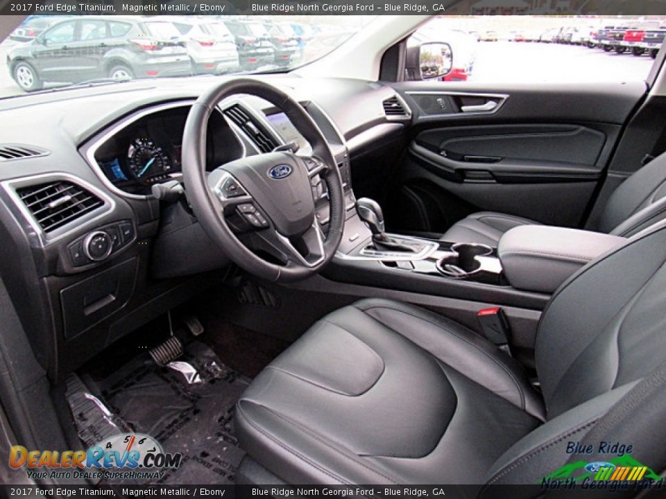 2017 Ford Edge Titanium Magnetic Metallic / Ebony Photo #29