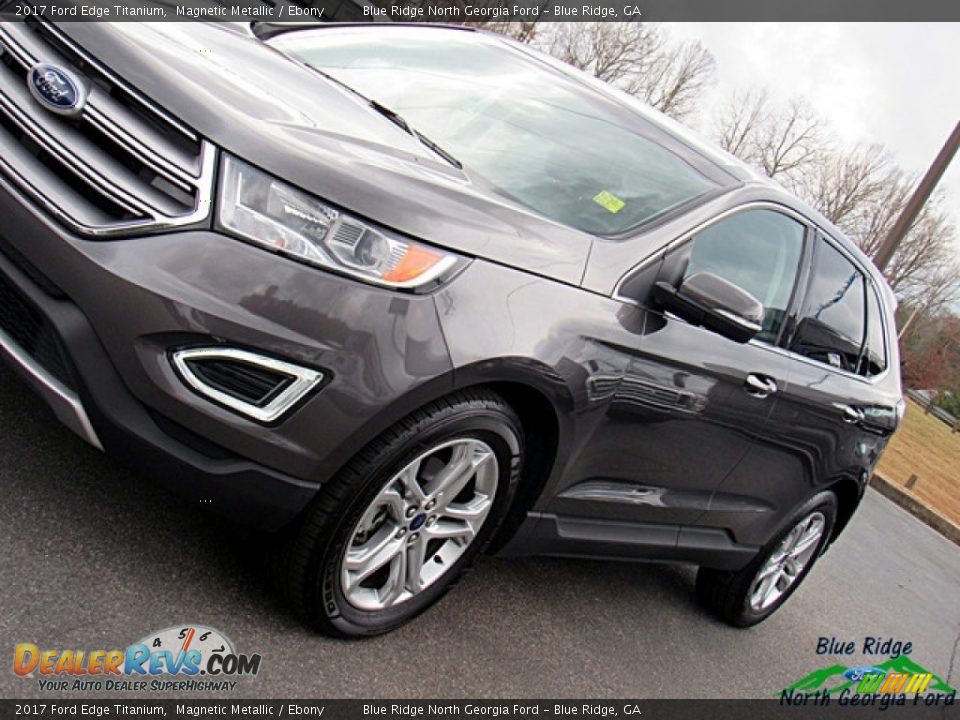 2017 Ford Edge Titanium Magnetic Metallic / Ebony Photo #32