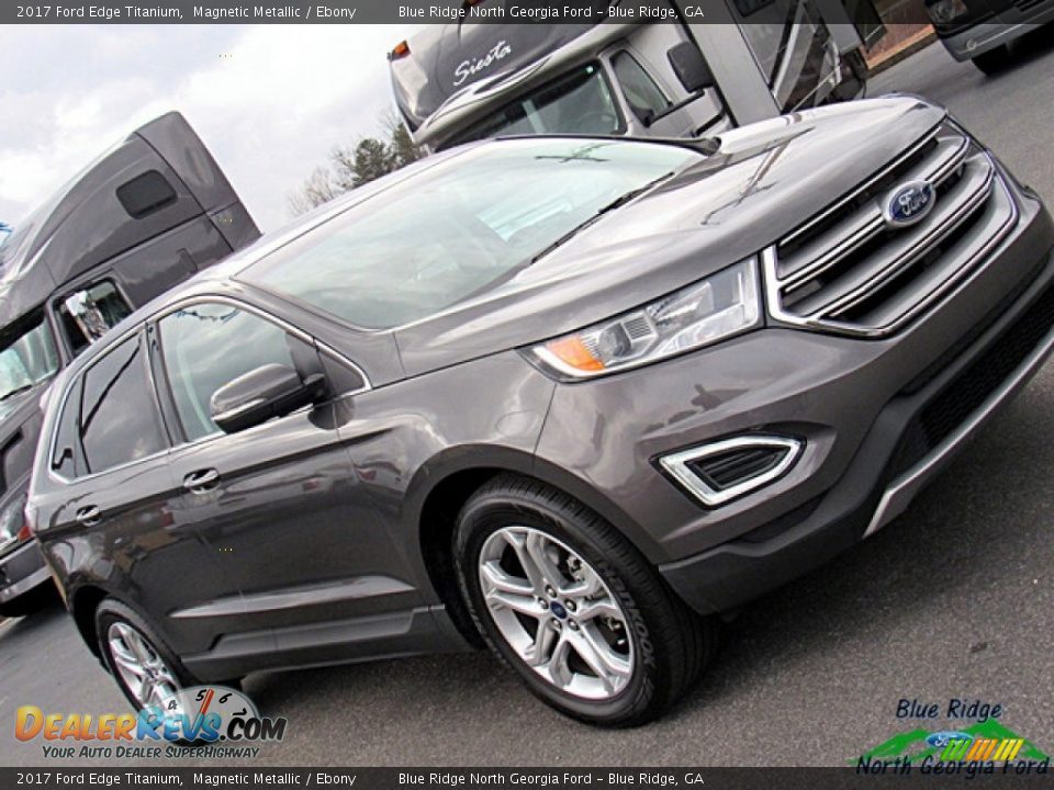 2017 Ford Edge Titanium Magnetic Metallic / Ebony Photo #33