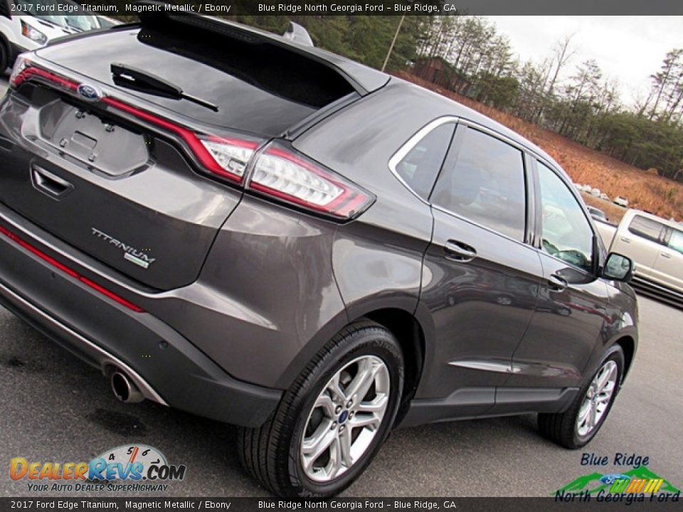 2017 Ford Edge Titanium Magnetic Metallic / Ebony Photo #34
