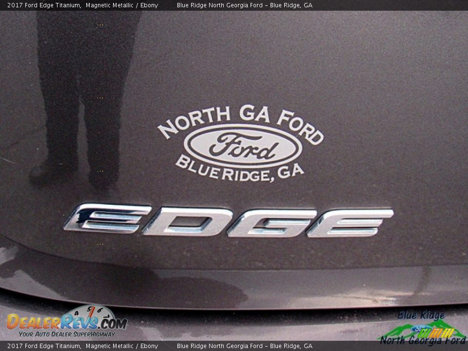 2017 Ford Edge Titanium Magnetic Metallic / Ebony Photo #36