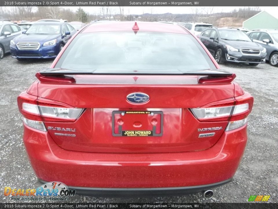 2018 Subaru Impreza 2.0i Sport 4-Door Lithium Red Pearl / Black Photo #5