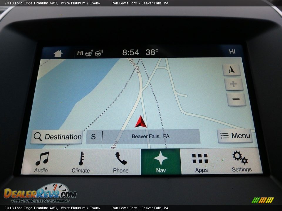 Navigation of 2018 Ford Edge Titanium AWD Photo #20
