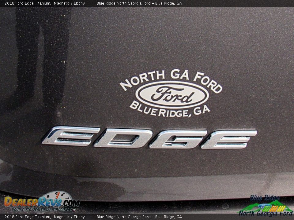2018 Ford Edge Titanium Magnetic / Ebony Photo #35