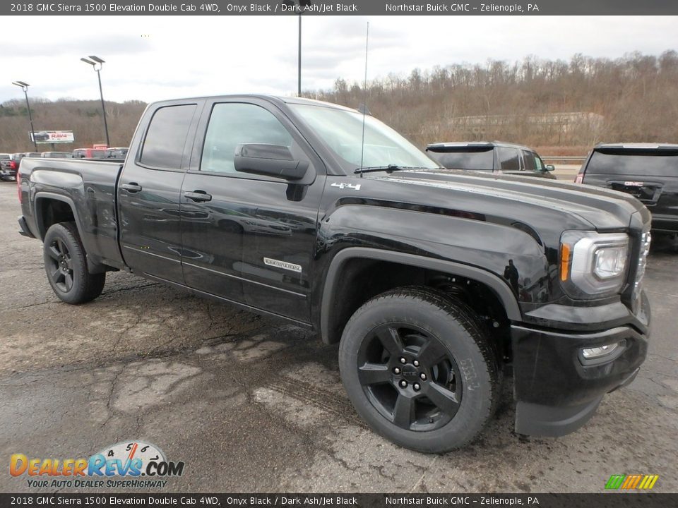 2018 GMC Sierra 1500 Elevation Double Cab 4WD Onyx Black / Dark Ash/Jet Black Photo #3