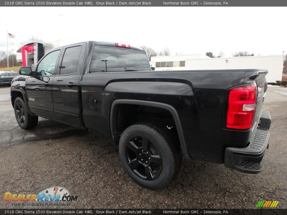 2018 GMC Sierra 1500 Elevation Double Cab 4WD Onyx Black / Dark Ash/Jet Black Photo #7