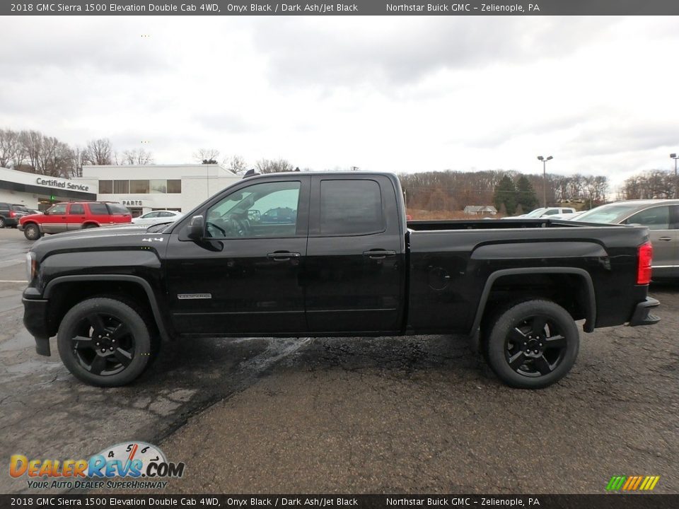 2018 GMC Sierra 1500 Elevation Double Cab 4WD Onyx Black / Dark Ash/Jet Black Photo #8