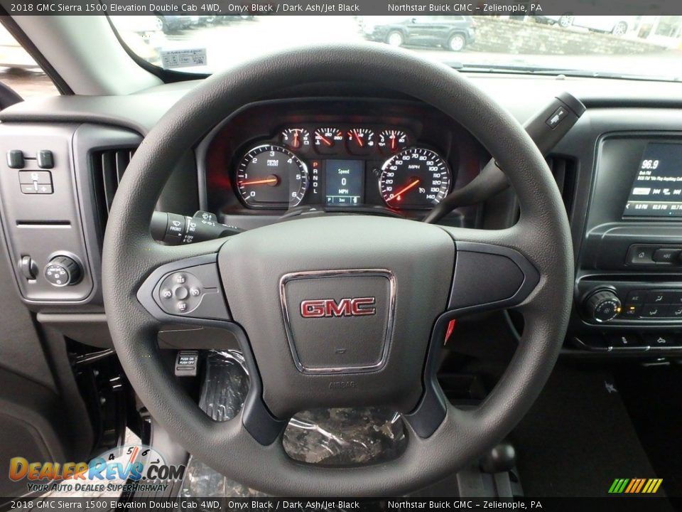2018 GMC Sierra 1500 Elevation Double Cab 4WD Onyx Black / Dark Ash/Jet Black Photo #18