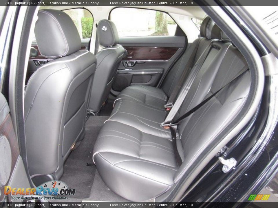 2018 Jaguar XJ R-Sport Farallon Black Metallic / Ebony Photo #5