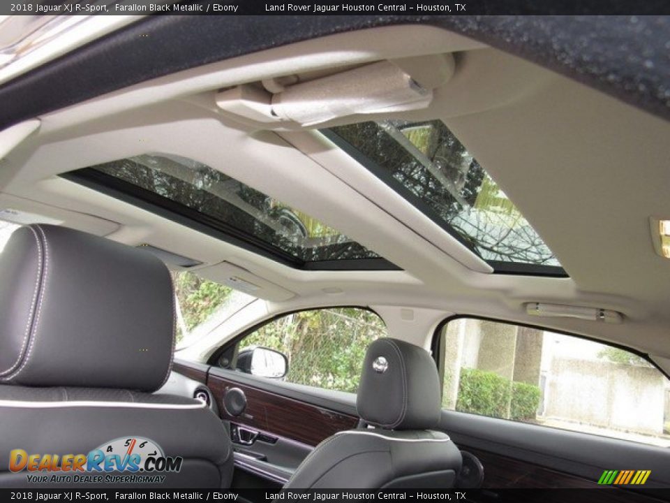 2018 Jaguar XJ R-Sport Farallon Black Metallic / Ebony Photo #16