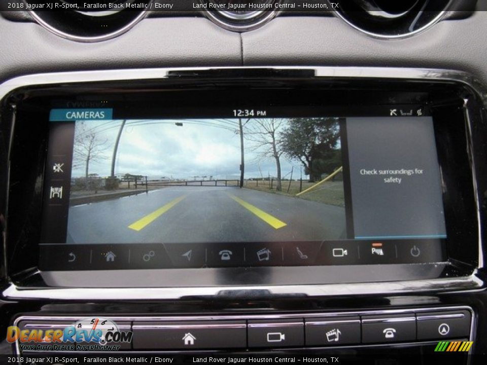 2018 Jaguar XJ R-Sport Farallon Black Metallic / Ebony Photo #20