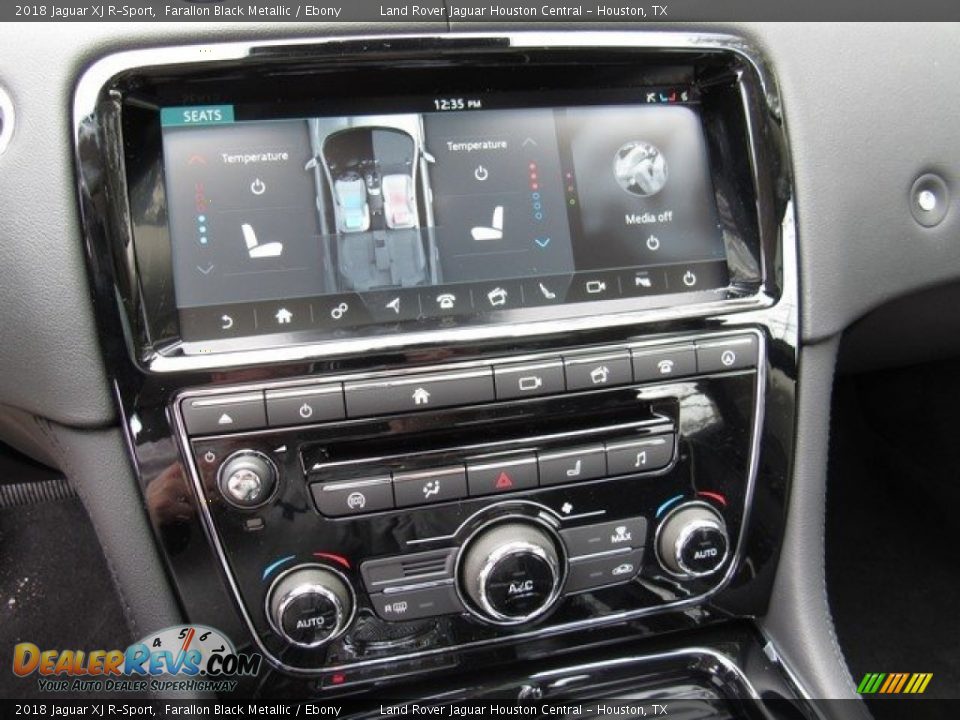 2018 Jaguar XJ R-Sport Farallon Black Metallic / Ebony Photo #21