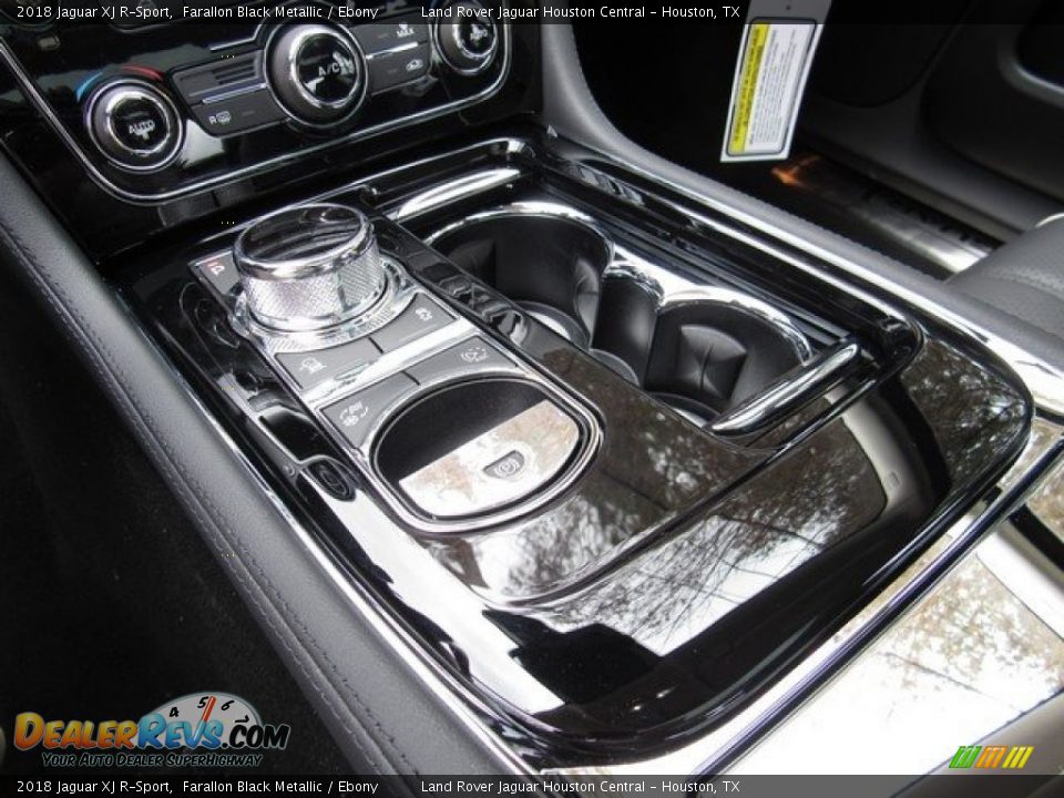 2018 Jaguar XJ R-Sport Farallon Black Metallic / Ebony Photo #22
