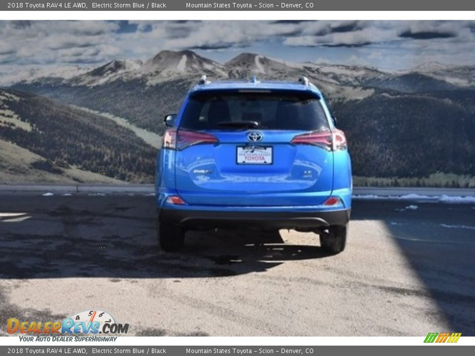 2018 Toyota RAV4 LE AWD Electric Storm Blue / Black Photo #4