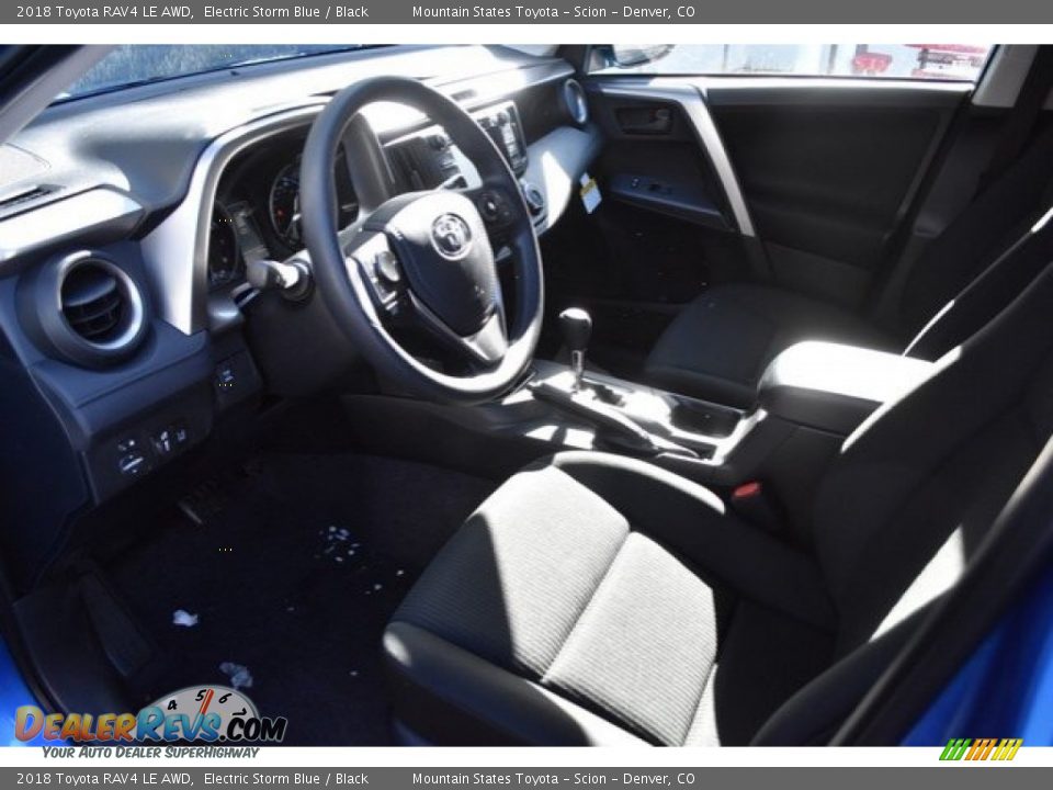 2018 Toyota RAV4 LE AWD Electric Storm Blue / Black Photo #5
