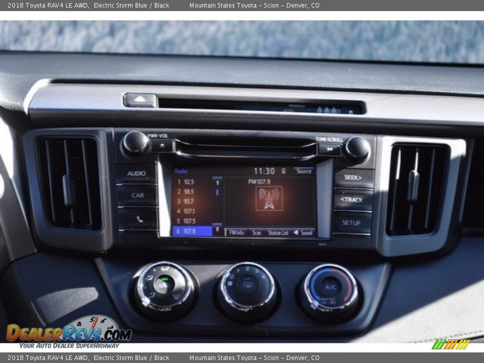 2018 Toyota RAV4 LE AWD Electric Storm Blue / Black Photo #6