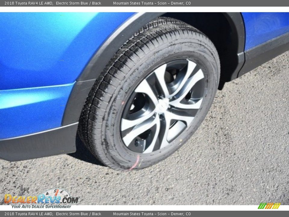 2018 Toyota RAV4 LE AWD Electric Storm Blue / Black Photo #9