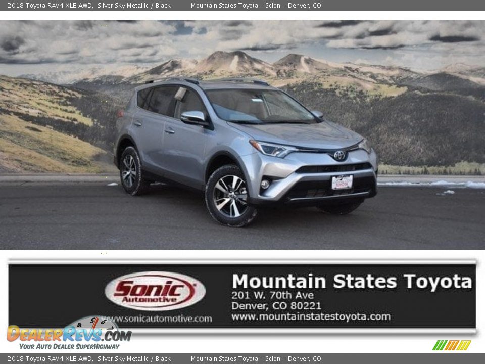 2018 Toyota RAV4 XLE AWD Silver Sky Metallic / Black Photo #1