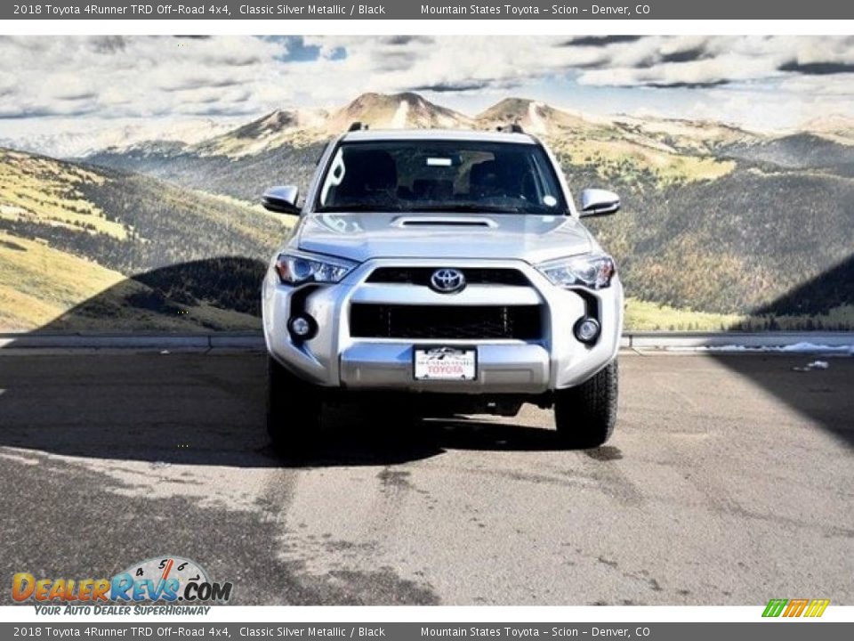 2018 Toyota 4Runner TRD Off-Road 4x4 Classic Silver Metallic / Black Photo #2