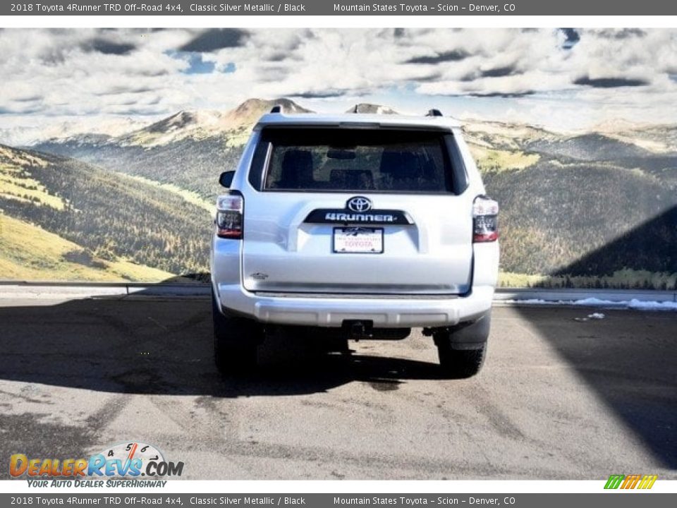 2018 Toyota 4Runner TRD Off-Road 4x4 Classic Silver Metallic / Black Photo #4