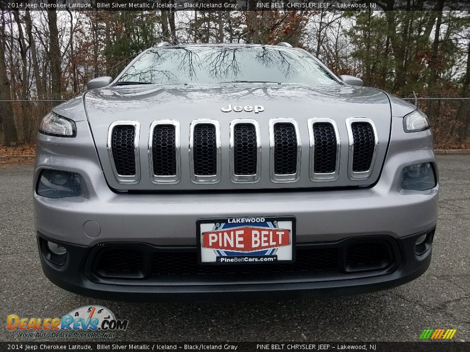 2014 Jeep Cherokee Latitude Billet Silver Metallic / Iceland - Black/Iceland Gray Photo #2