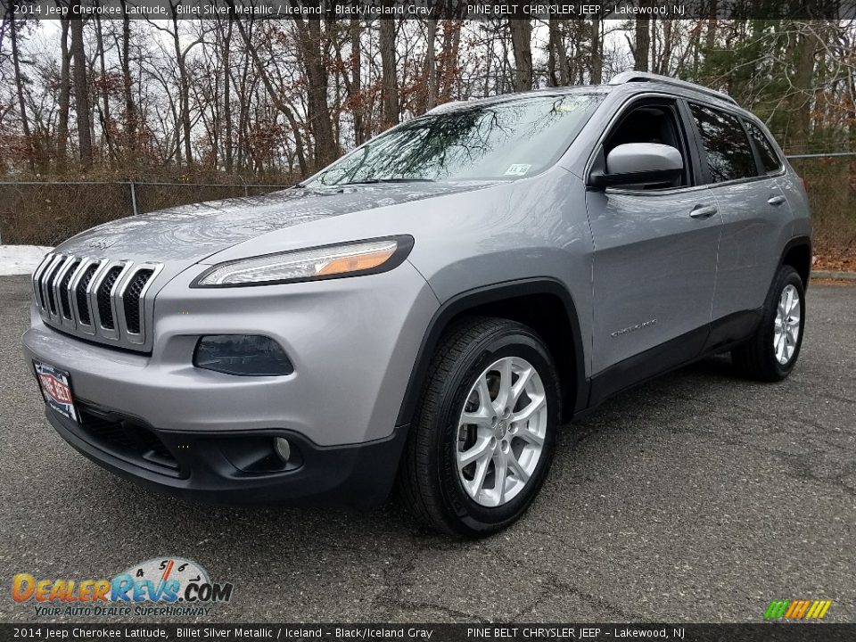 2014 Jeep Cherokee Latitude Billet Silver Metallic / Iceland - Black/Iceland Gray Photo #3