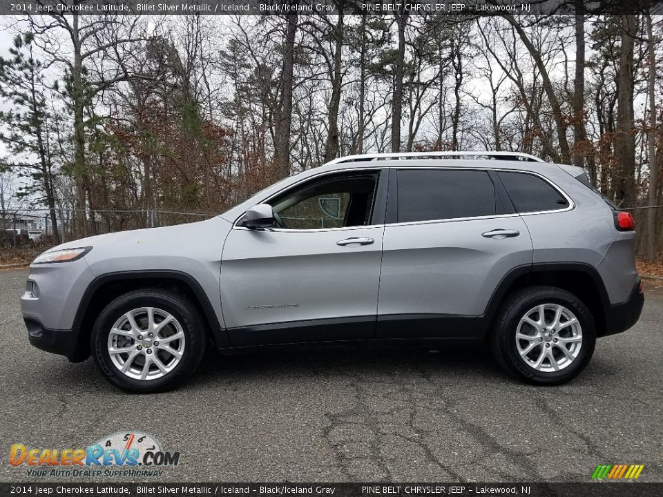 2014 Jeep Cherokee Latitude Billet Silver Metallic / Iceland - Black/Iceland Gray Photo #4