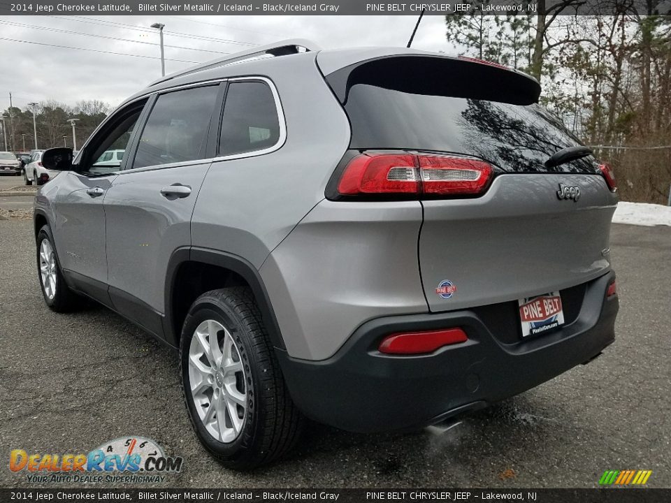 2014 Jeep Cherokee Latitude Billet Silver Metallic / Iceland - Black/Iceland Gray Photo #5