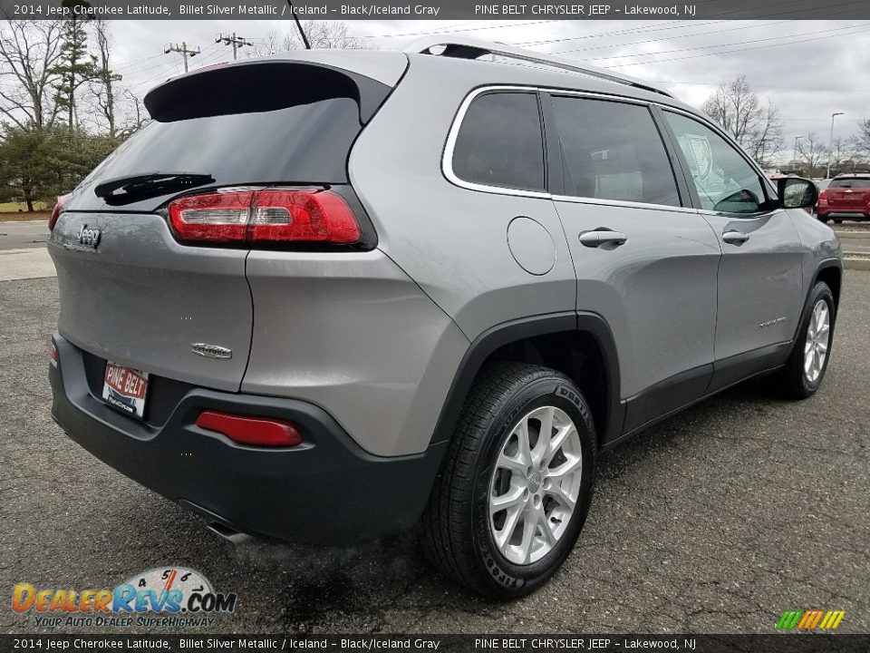 2014 Jeep Cherokee Latitude Billet Silver Metallic / Iceland - Black/Iceland Gray Photo #7
