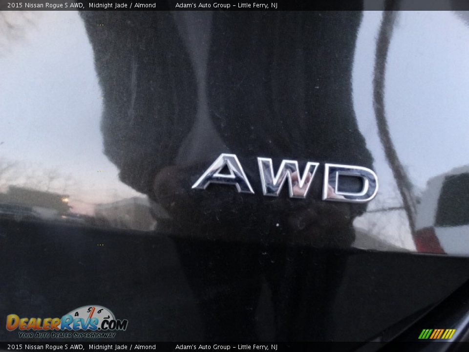 2015 Nissan Rogue S AWD Midnight Jade / Almond Photo #27