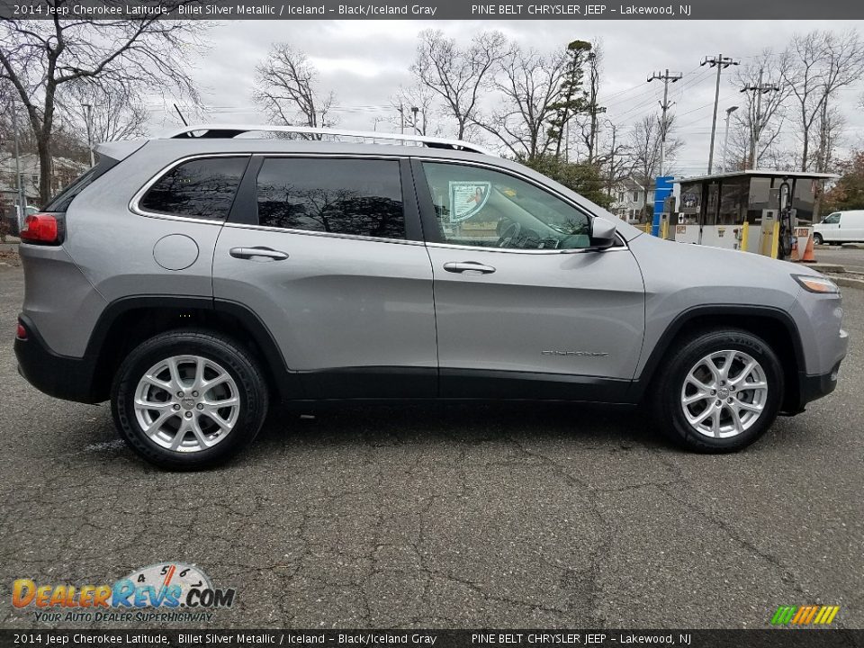 2014 Jeep Cherokee Latitude Billet Silver Metallic / Iceland - Black/Iceland Gray Photo #8