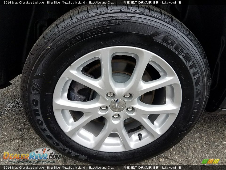 2014 Jeep Cherokee Latitude Billet Silver Metallic / Iceland - Black/Iceland Gray Photo #9