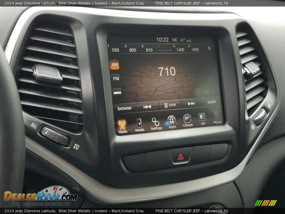 2014 Jeep Cherokee Latitude Billet Silver Metallic / Iceland - Black/Iceland Gray Photo #12