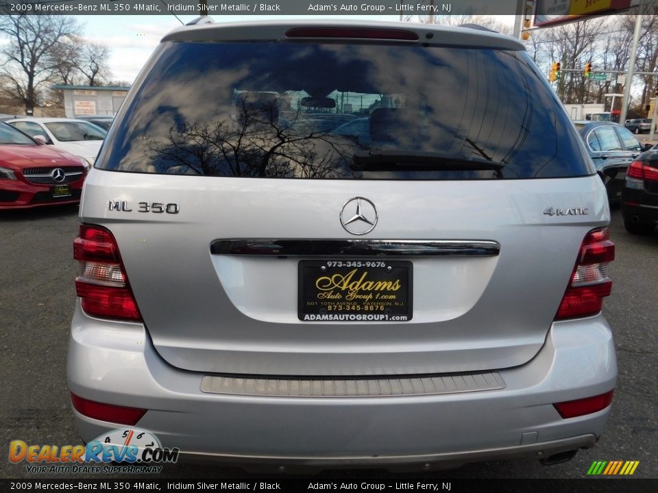 2009 Mercedes-Benz ML 350 4Matic Iridium Silver Metallic / Black Photo #4