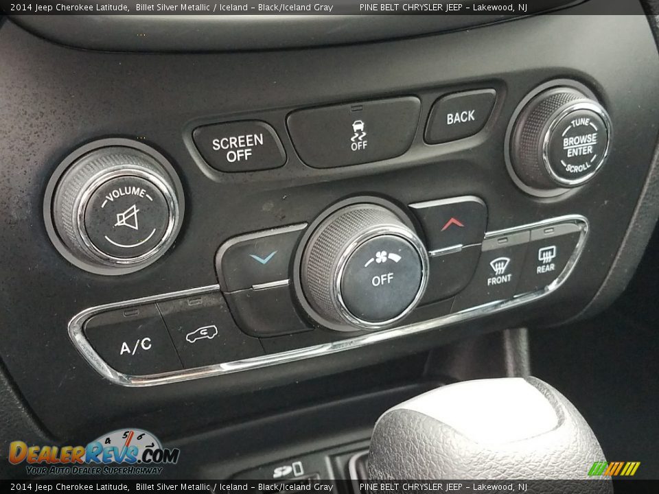 2014 Jeep Cherokee Latitude Billet Silver Metallic / Iceland - Black/Iceland Gray Photo #13