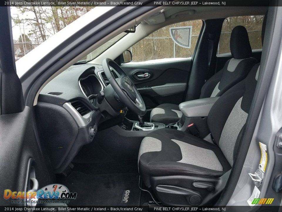 2014 Jeep Cherokee Latitude Billet Silver Metallic / Iceland - Black/Iceland Gray Photo #21