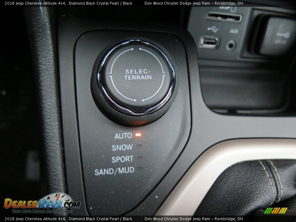 2018 Jeep Cherokee Altitude 4x4 Diamond Black Crystal Pearl / Black Photo #3