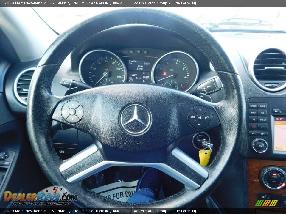 2009 Mercedes-Benz ML 350 4Matic Iridium Silver Metallic / Black Photo #27