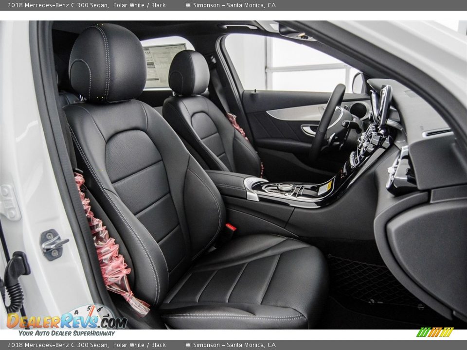 2018 Mercedes-Benz C 300 Sedan Polar White / Black Photo #2
