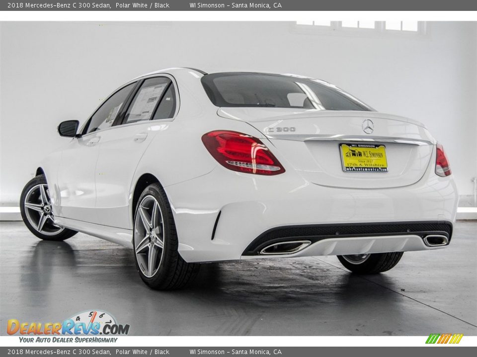 2018 Mercedes-Benz C 300 Sedan Polar White / Black Photo #3