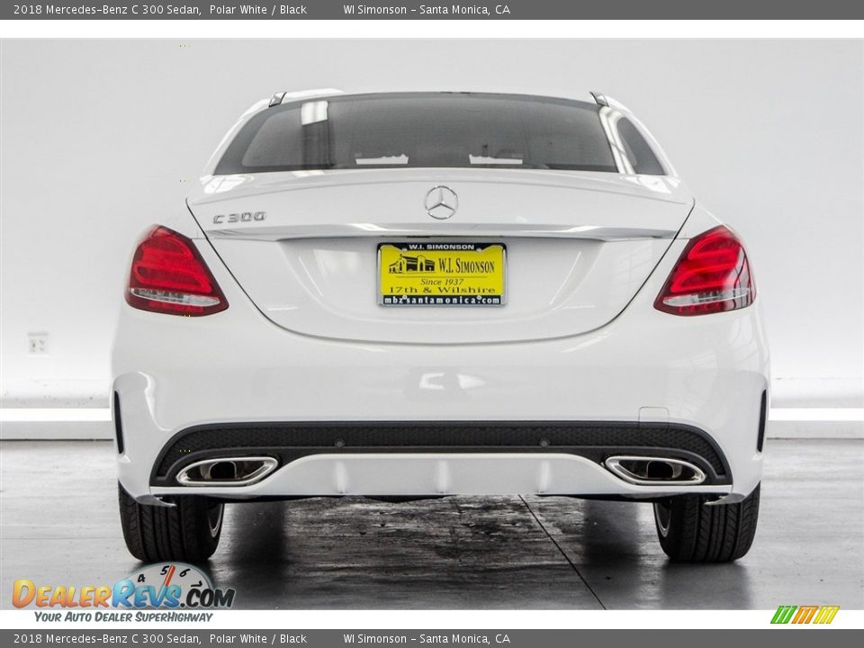 2018 Mercedes-Benz C 300 Sedan Polar White / Black Photo #4