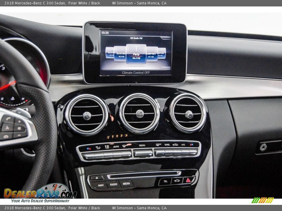 2018 Mercedes-Benz C 300 Sedan Polar White / Black Photo #5