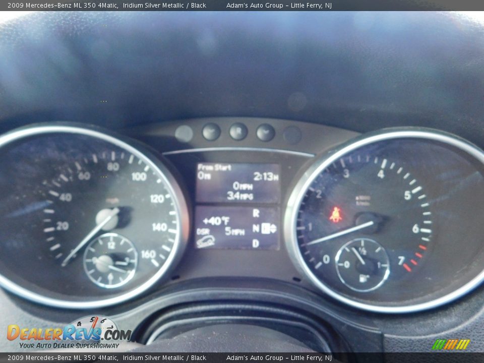 2009 Mercedes-Benz ML 350 4Matic Iridium Silver Metallic / Black Photo #33
