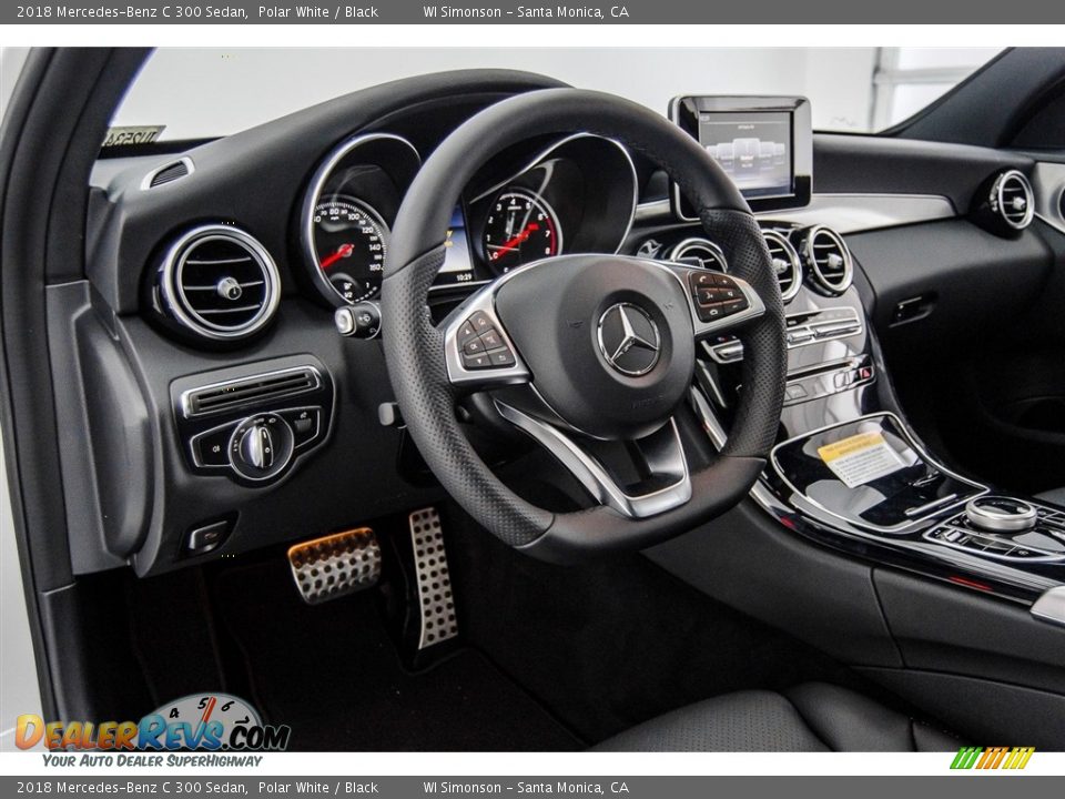 2018 Mercedes-Benz C 300 Sedan Polar White / Black Photo #6
