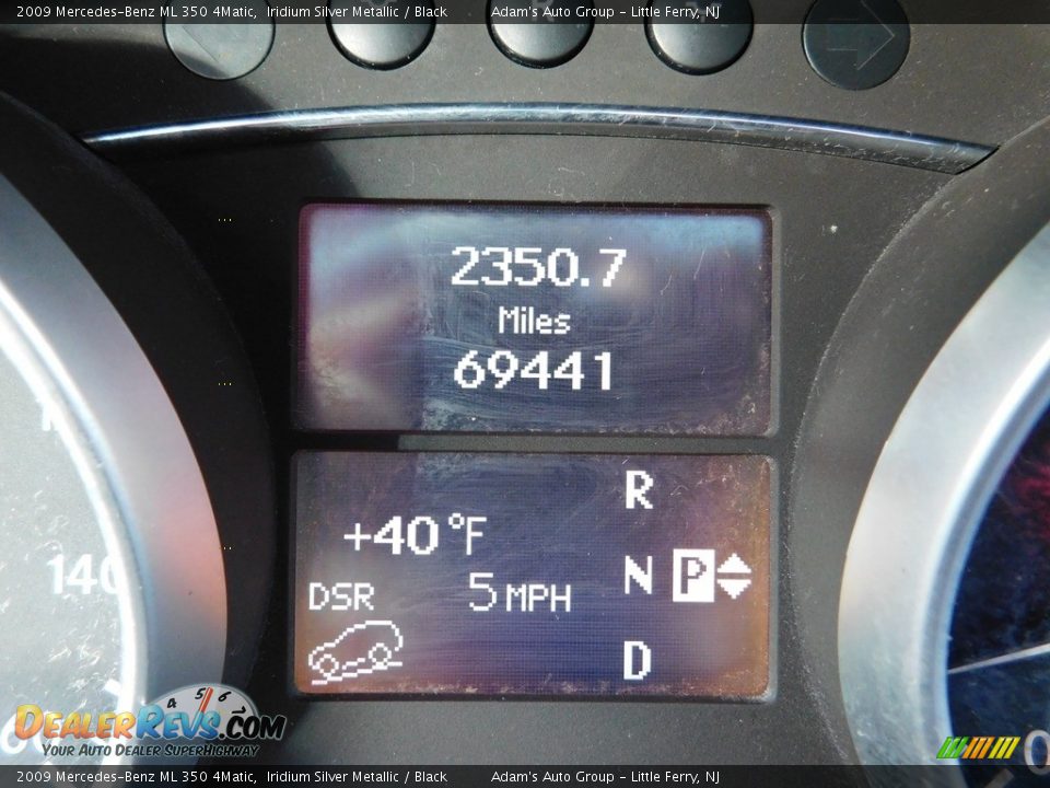 2009 Mercedes-Benz ML 350 4Matic Iridium Silver Metallic / Black Photo #34