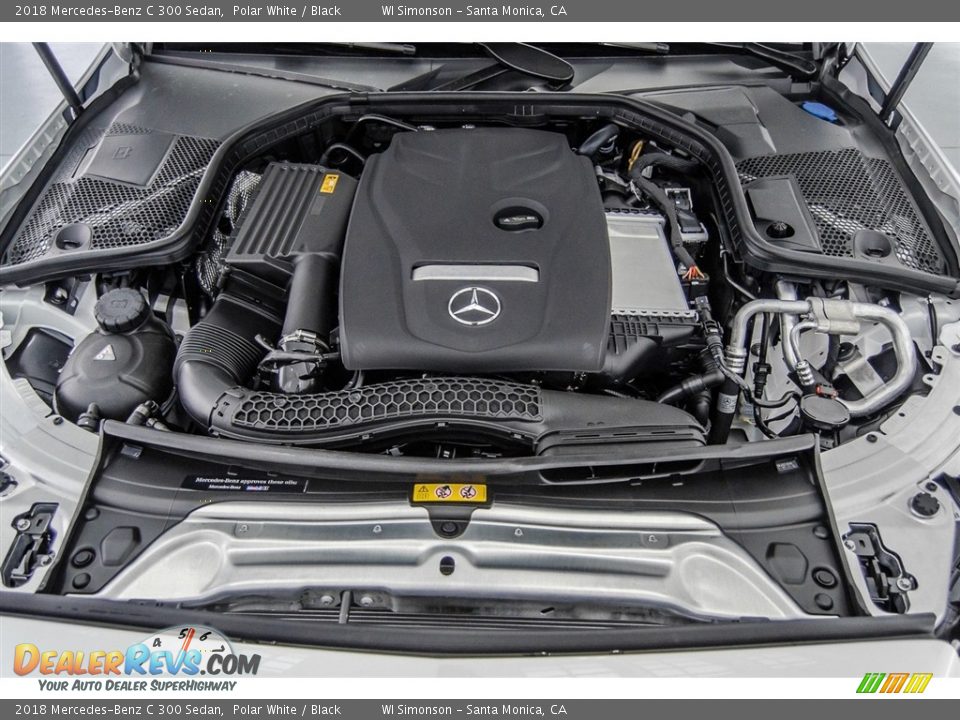 2018 Mercedes-Benz C 300 Sedan Polar White / Black Photo #8